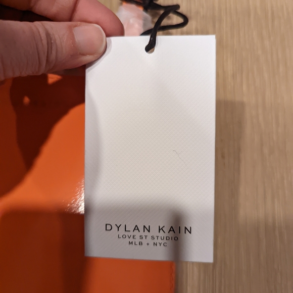 Coral\orangish patent leather mini bag - Picture 7 of 9